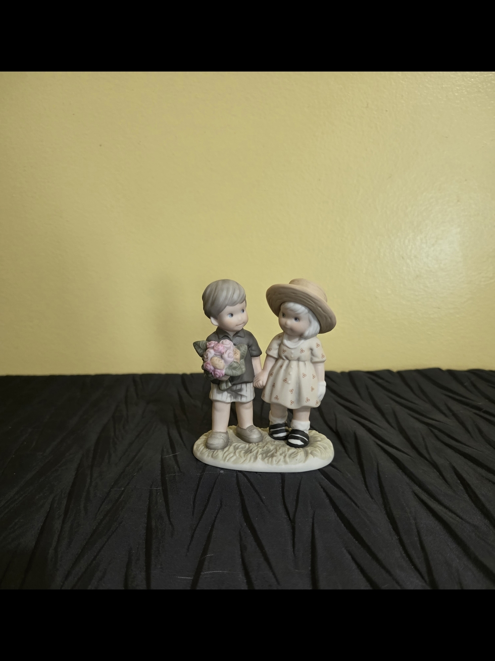 Enesco Porcelain Boy and Girl " Love Never Ends" Figurine